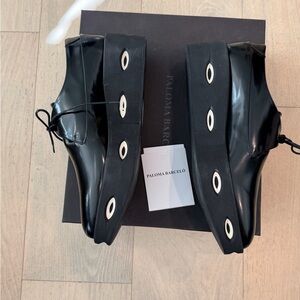 Paloma Barcelo Black and White Loafers